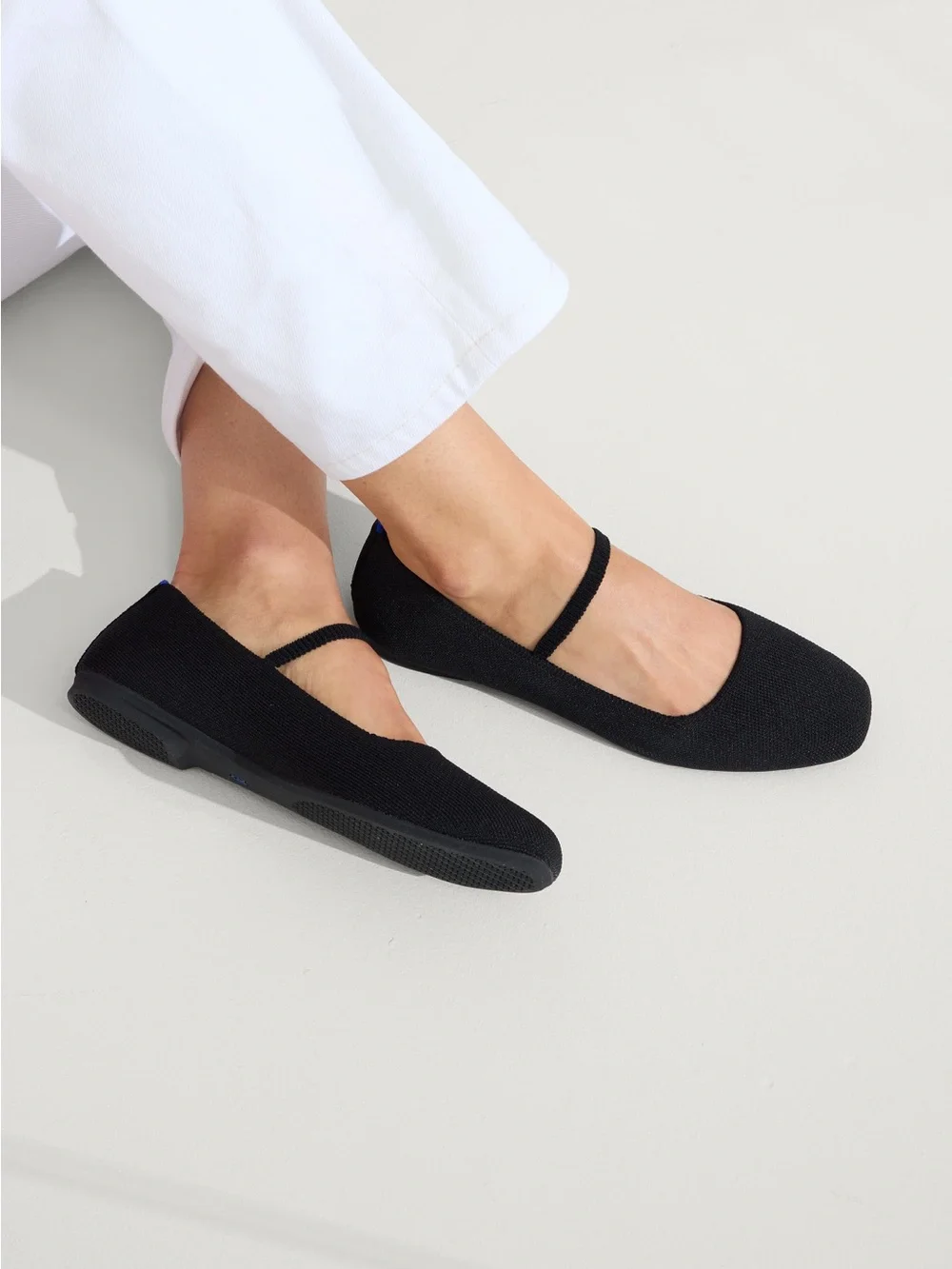 Rothy's Black Mary Jane Flats